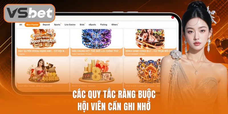 Các quy tắc ràng buộc hội viên cần ghi nhớ
