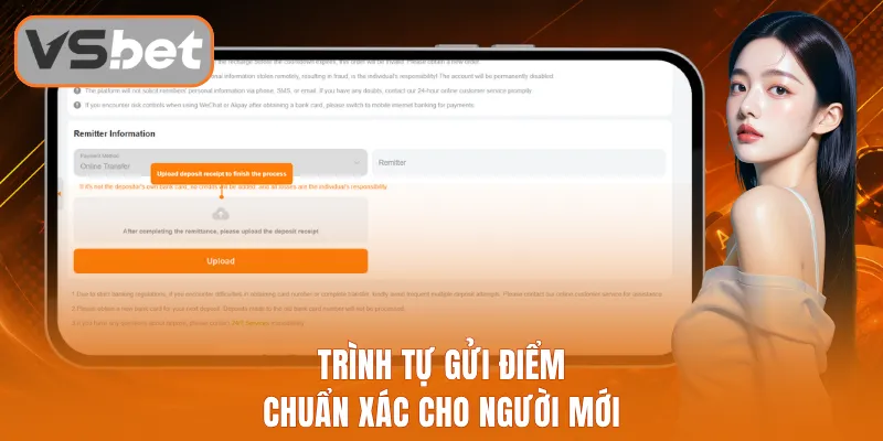 Trình tự gửi điểm chuẩn xác cho người mới